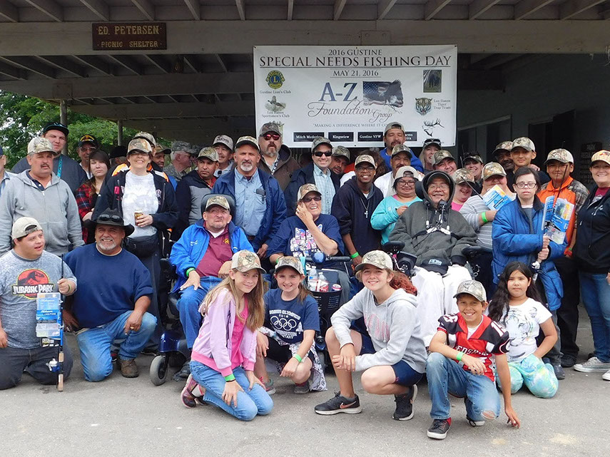 A-Z Foundation Goup Special needs fishing day.